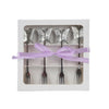Set de fourchettes à pâtisserie Decoris 4 pièces en acier inoxydable