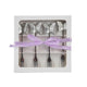 Set de fourchettes à pâtisserie Decoris 4 pièces en acier inoxydable