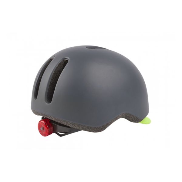 Casque Polisport Commuter gris mat jaune fluo M 54-58cm