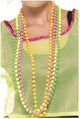 Colliers de perles Smiffys Widmann - 4x - couleurs néon - plastique - thème années 80 - femmes - bijoux