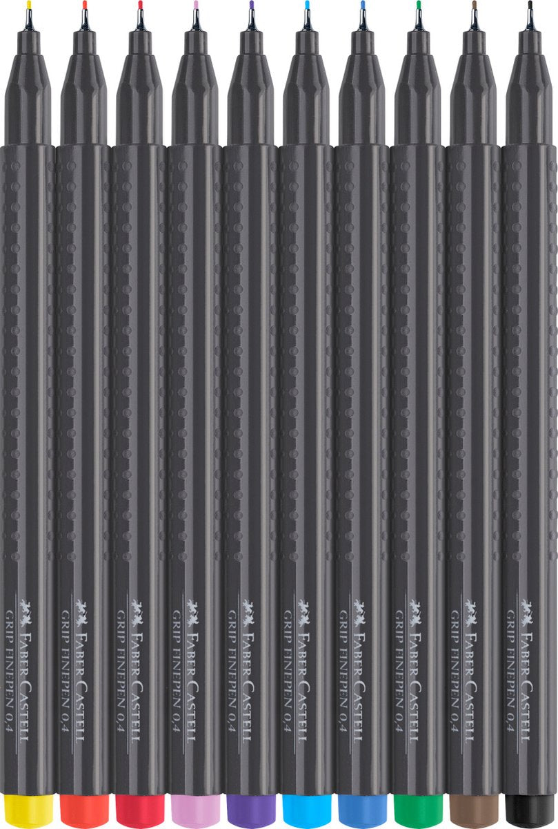 Fineliner faber-castell grip gris
