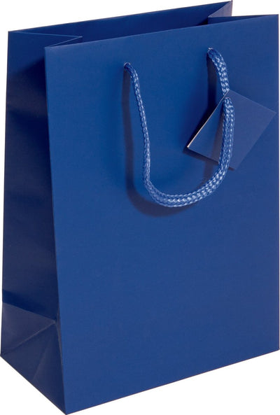 Sac cadeau Sigel - petit - 170x230x90 mm - bleu outremer - si-gt504