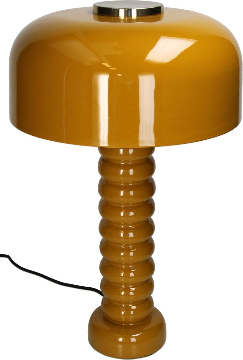 Lampe de table HD fer moutarde 30x30x47,5cm