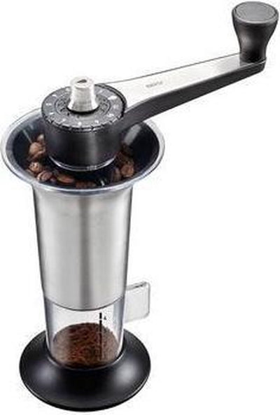 Moulin à café Gefu lorenzo – moulin à café manuel avec moulin en céramique – 11 réglages de mouture – acier inoxydable