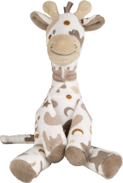 Happy horse girafe gino peluche 23cm - marron - peluche bébé