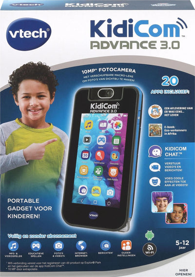 Vtech Toy Phone KIDICOM 3.0 Black Blue 3-PART