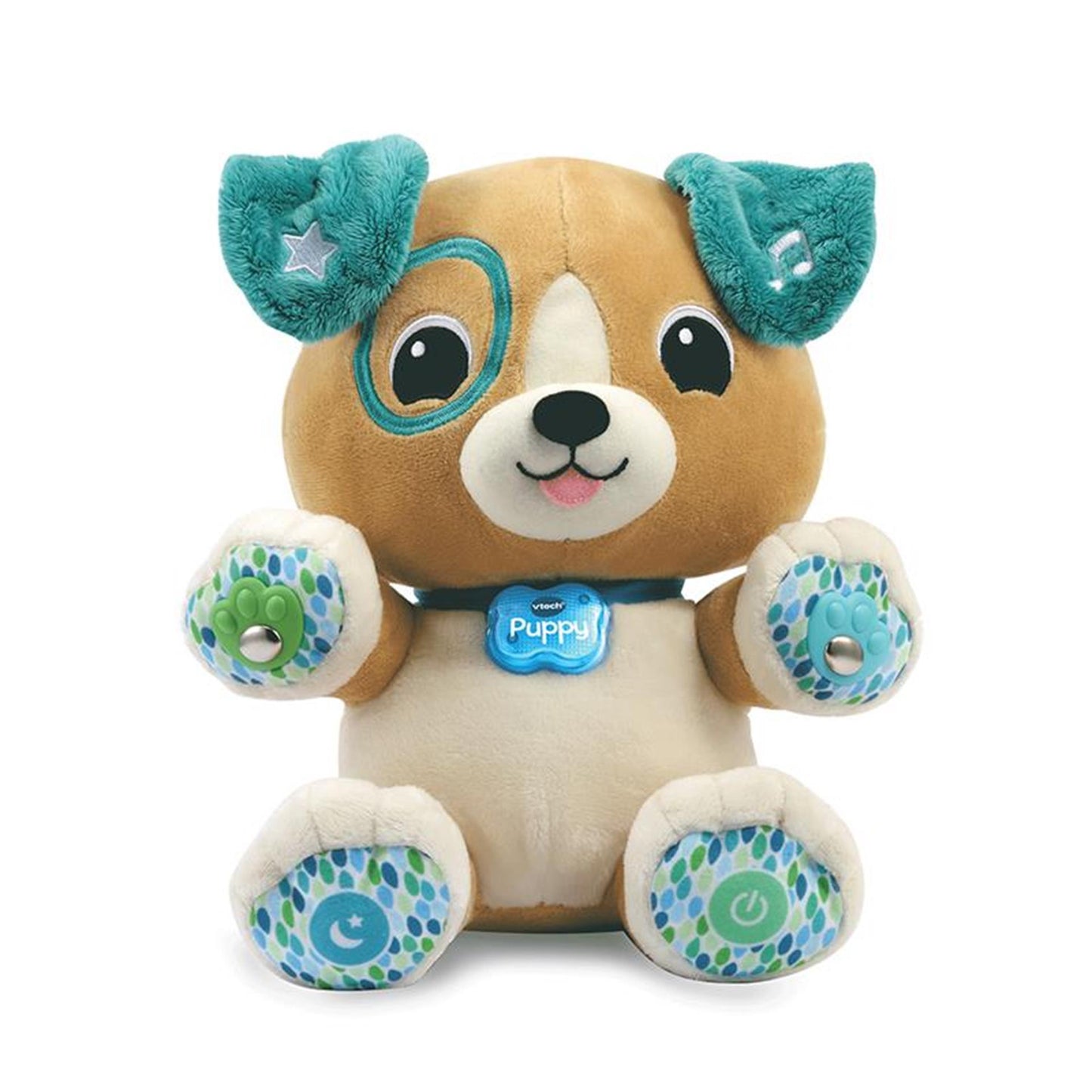 Vtech embrasse mon chiot interactif turquoise brune en peluche