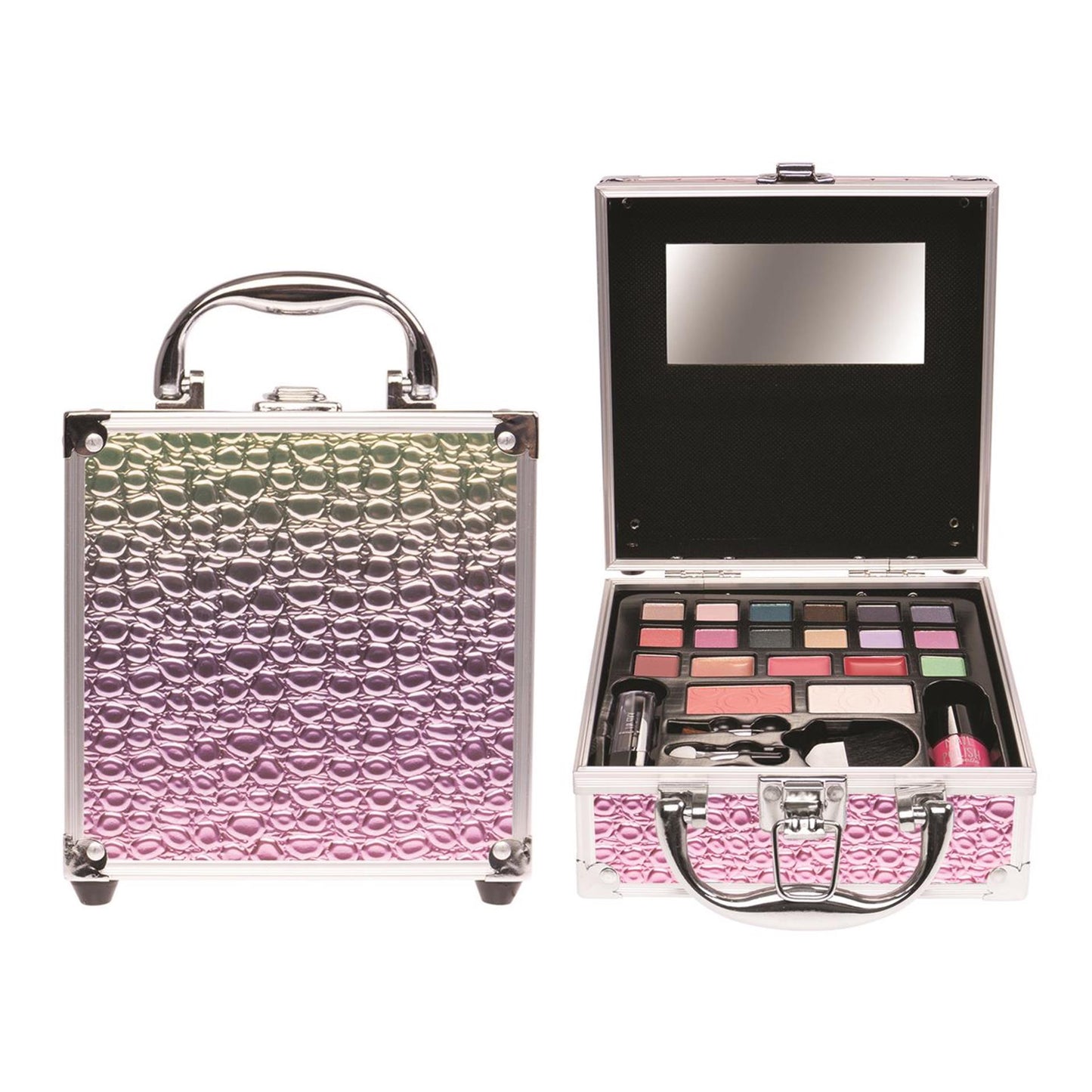 Trousse de maquillage Casualelle arc-en-ciel pailletée