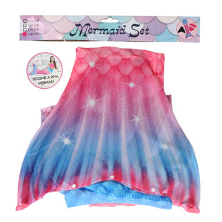 Set de queue de sirène + bikini 11-13 ans