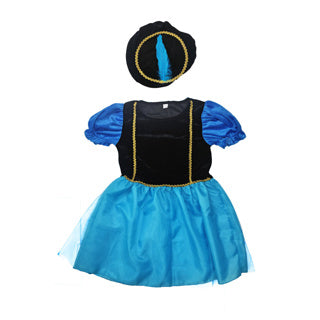 Autres marques Robe Pete violet bleu 110-116 cm | 2 pièces