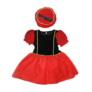 Autres marques Robe Piet noir rouge 110-116 cm | 2 pièces