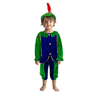 Autres marques Costume Pete vert bleu 110-116 cm | 2 pièces