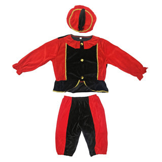Costume Basic Pete noir rouge 110-116 cm | 2 pièces
