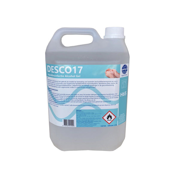 Gel alcoolisé désinfectant pour les mains Desco 17 (5 litres)