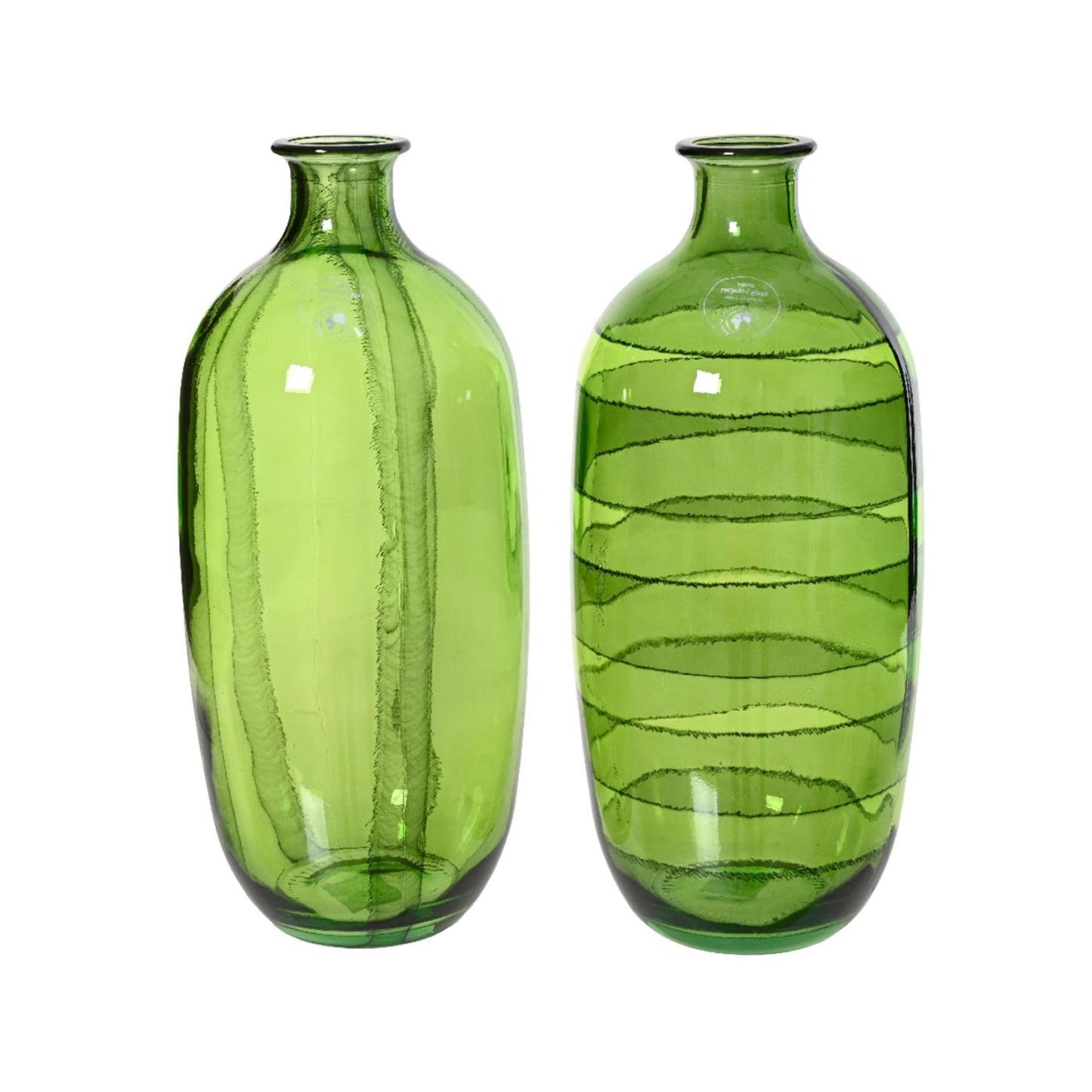 Vase Decoris verre recyclé h31cm vert