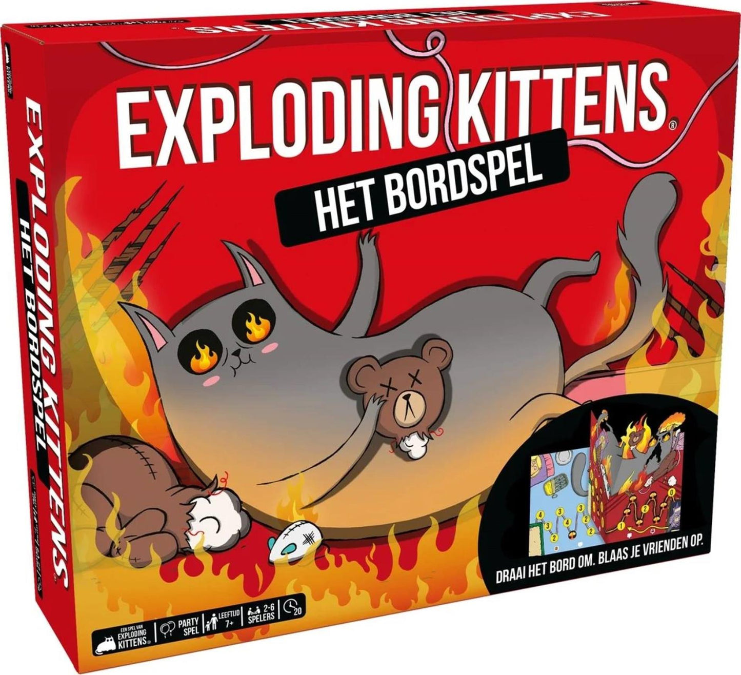 Jeu explosant les chatons du jeu de société