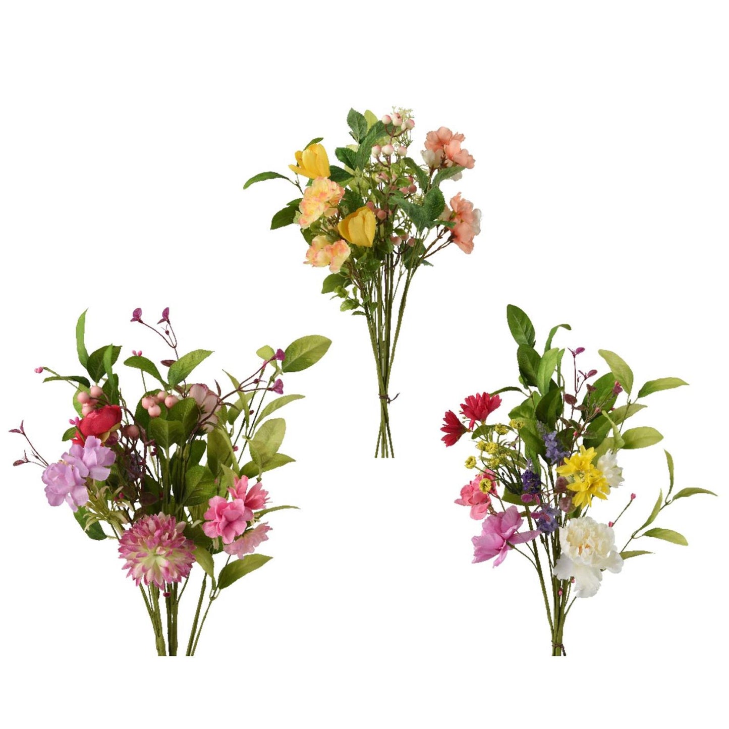 Bouquet d'été de fleurs artificielles Decoris h70cm