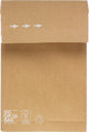 Sac d'échantillons de maison du conseil - 200x300x50mm - sac de bonne volonté - marron - 10 pièces - rd-309900-10