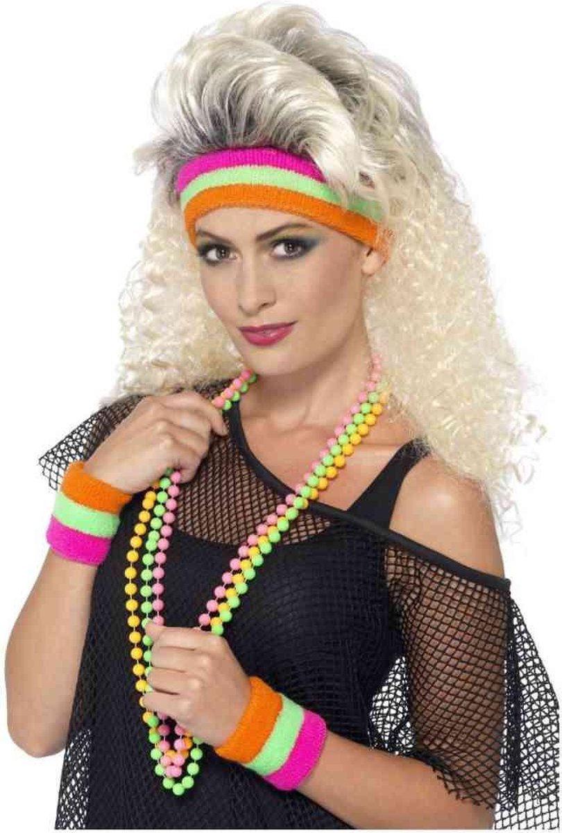 Smiffys - ensemble d'accessoires de costume de bandeaux anti-transpiration - multicolore
