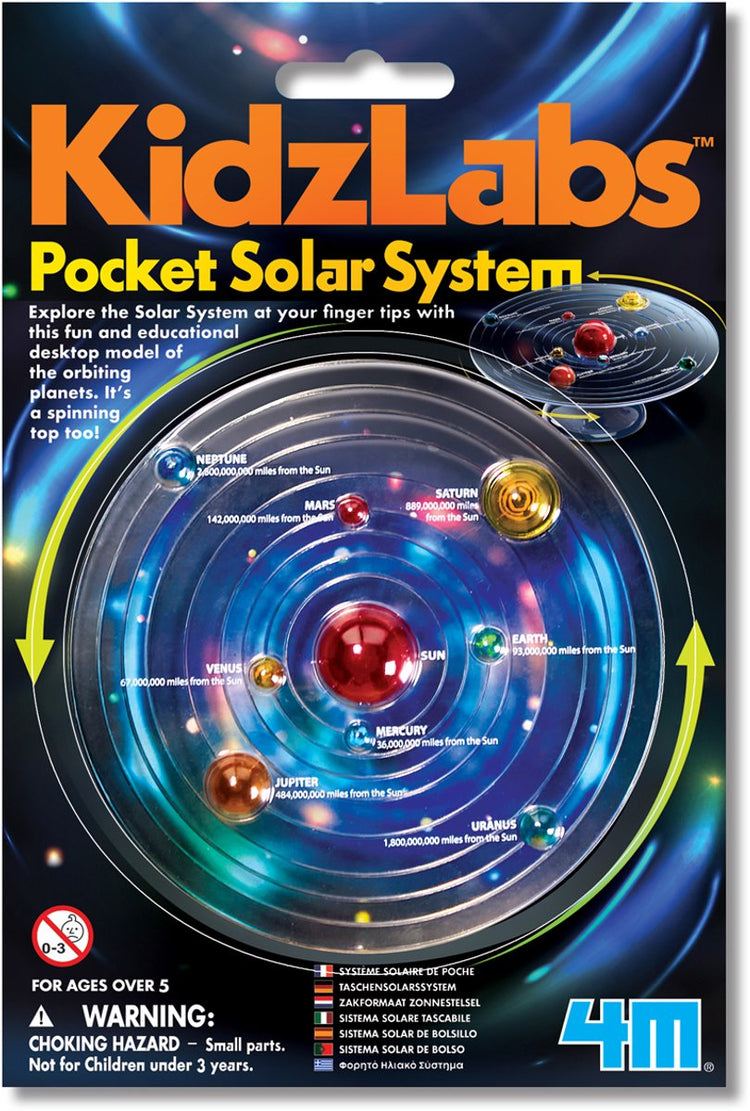 4m science et jeux - construisez votre propre modèle de système solaire - version mini - modélisme - kidzlabs - 5+