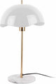 Lampe de table Leitmotiv dôme ondulé - blanc - 30x30x56cm - scandinave