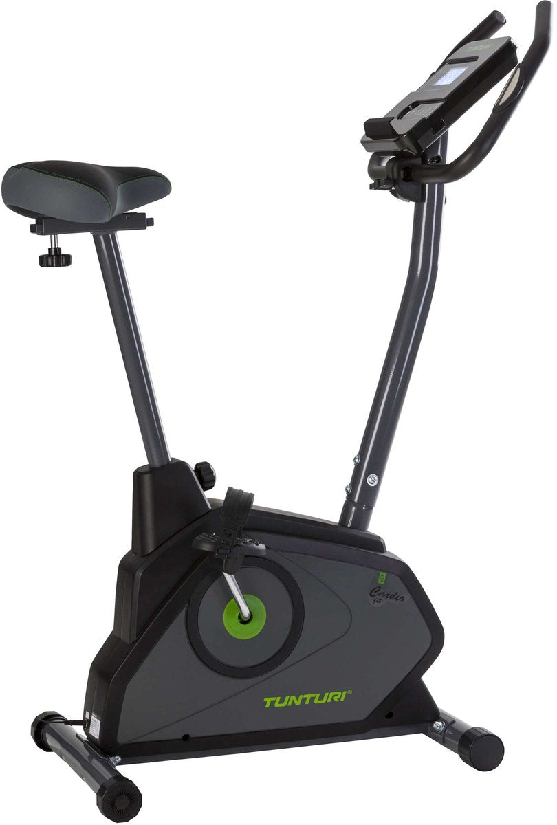 Vélo d'appartement Tunturi cardio fit e30 - vélo de fitness avec ergomètre - 12 programmes d'entraînement - réglable - ergonomique