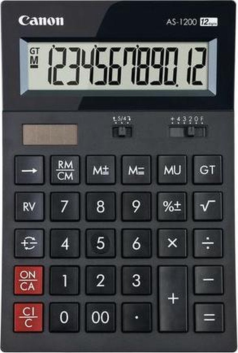 Canon as1200hb calculatrice de base de bureau gris