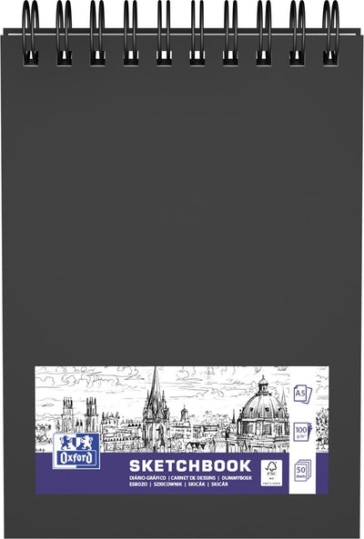 Carnet de croquis Oxford a5 50 feuilles spirale | 5 pièces