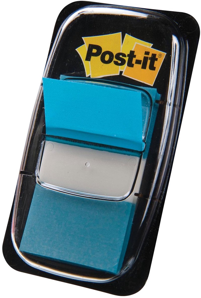 Post-it - norme d'indexation | pi 24 | 4x43 | 2 mm | support avec 50 onglets | turquoise
