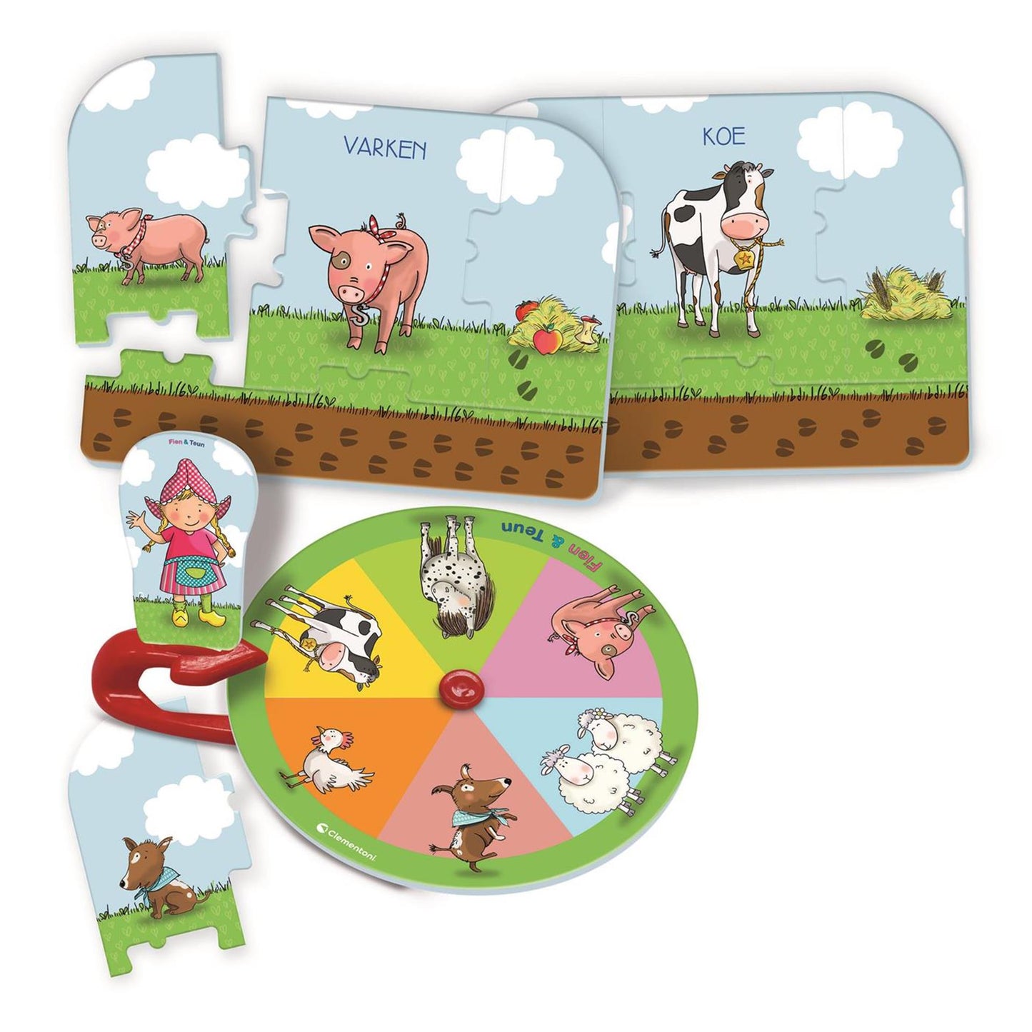 Clementoni Fien Teun Farm Educational Game