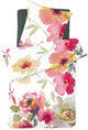 Housse de couette Cendrillon flore - rose - 140x220