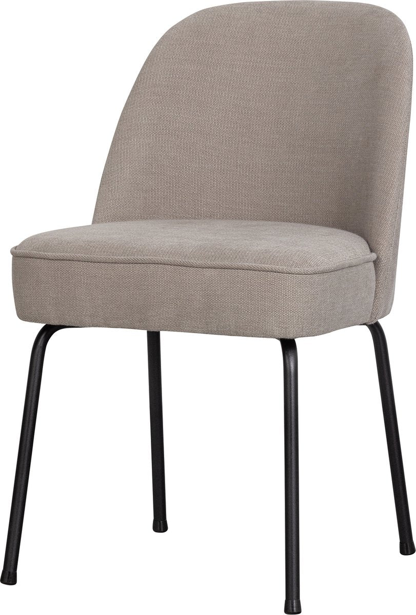 Chaise de salle à manger Woood vogue - tissu tissé - sable - 82,5x50x57