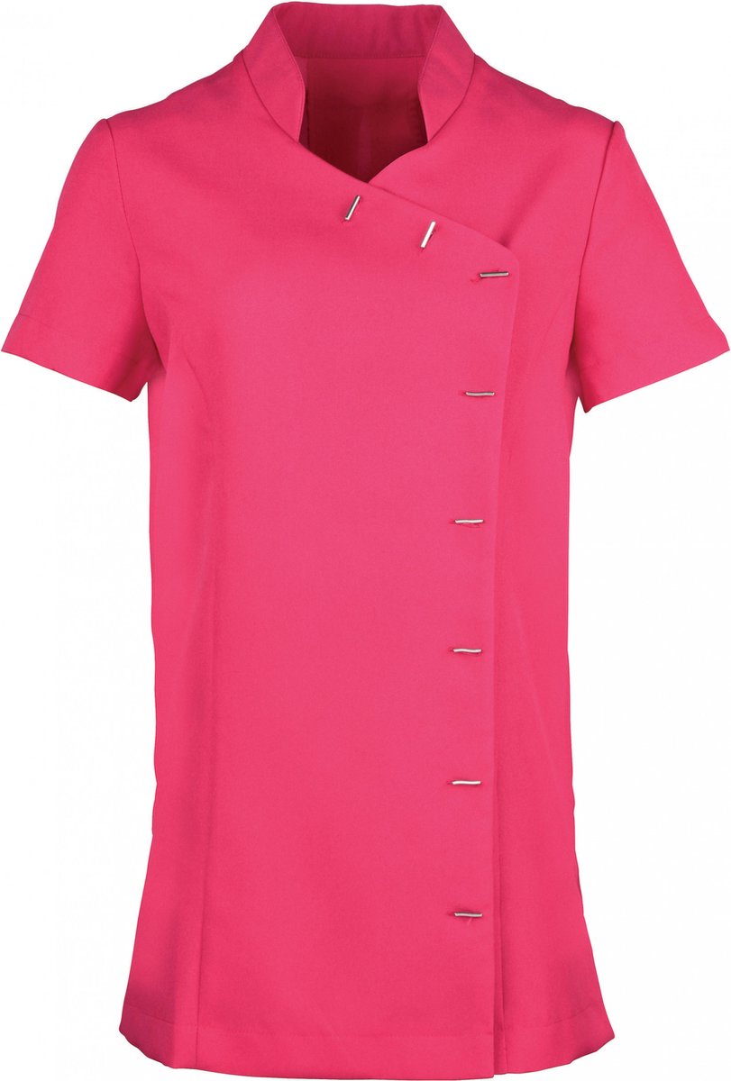 Premier tablier tunique chemisier de travail dames m (12 uk) rose vif 100% polyester