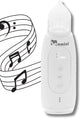 Nettoyeur nasal automatique Momini Breezy - Aspirateur nasal pour enfants - Autonettoyant - Fonction musique - Résistant à l'eau ipx6 - Blanc