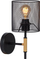 Lucide baskett - applique - 1xe27 - noir