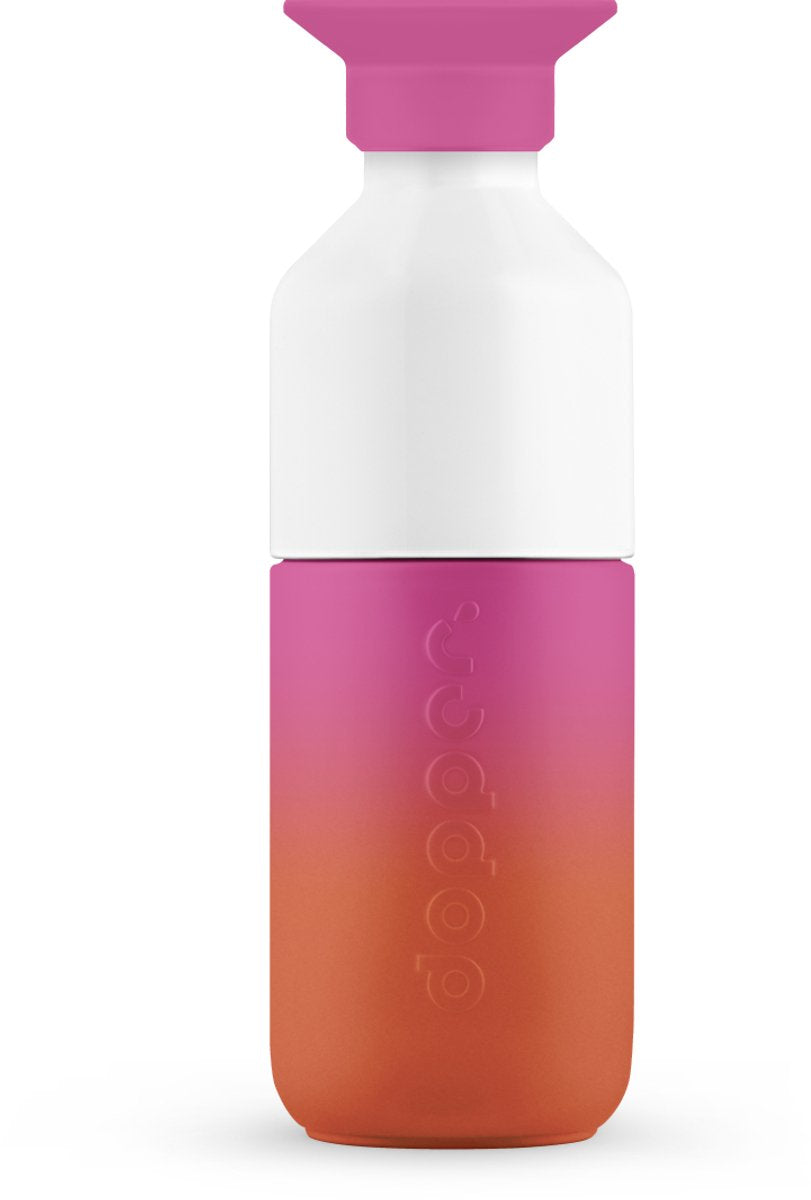 Gourde en acier Dopper 350 ml - rose coucher de soleil
