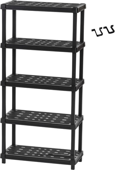 Rack de stockage Iris xl – 5 couches – extra large – robuste – noir