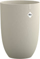 Elho sereh high 40 - pot de fleur pour intérieur extérieur - 100% plastique recyclé - ø 39 x h 53,4 cm - beige champignon