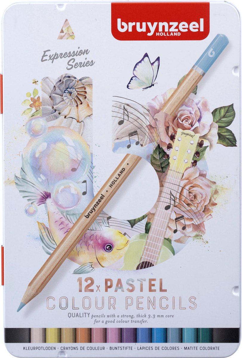 Bruynzeel Expression Couleurs pastel nuances blik 12