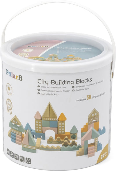 Jeu de blocs en bois Polarb ® - ville
