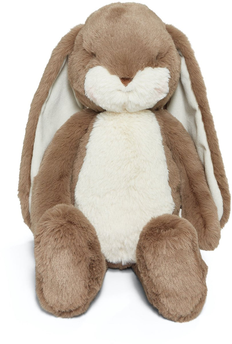Bunnies by the bay disquette grignoter lapin - peluche - peluche pour enfants - détails brodés - caramel - 44 cm