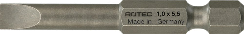 Embout de vis électrique Rotec 1 4x50mm sl0,6x3,5 | 10 pièces