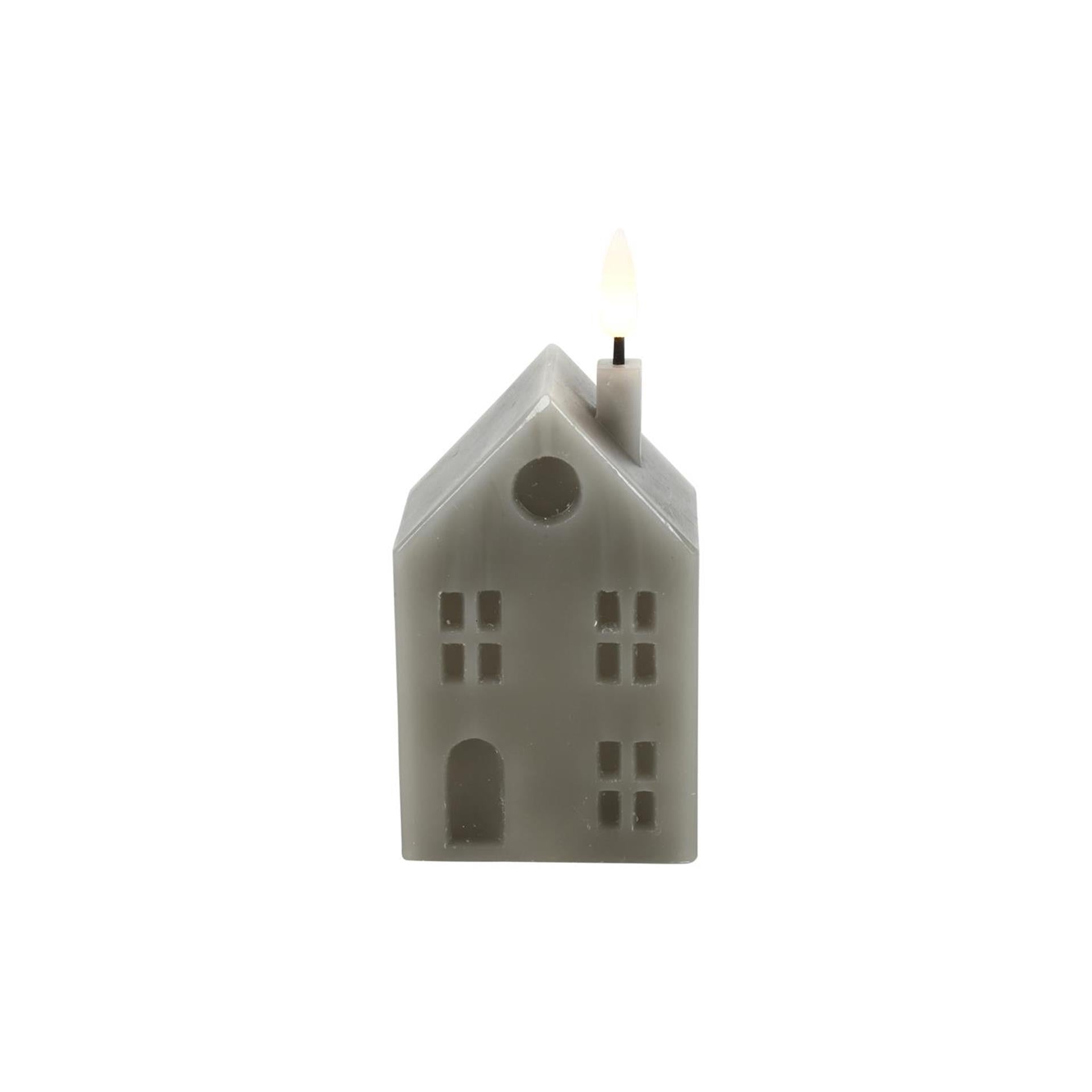 Countryfield LED bougie maison s gris 5x6x14cm