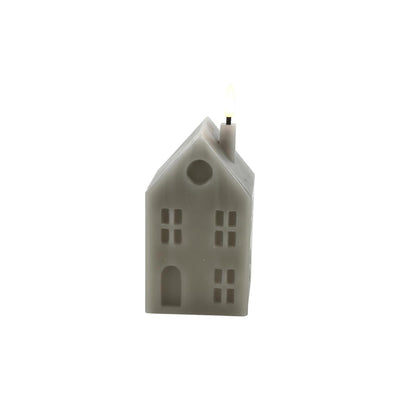 Countryfield LED bougie maison m gris 6,5x7,5x16cm