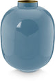 Pip studio - vase - bleu - métal - 25x32cm