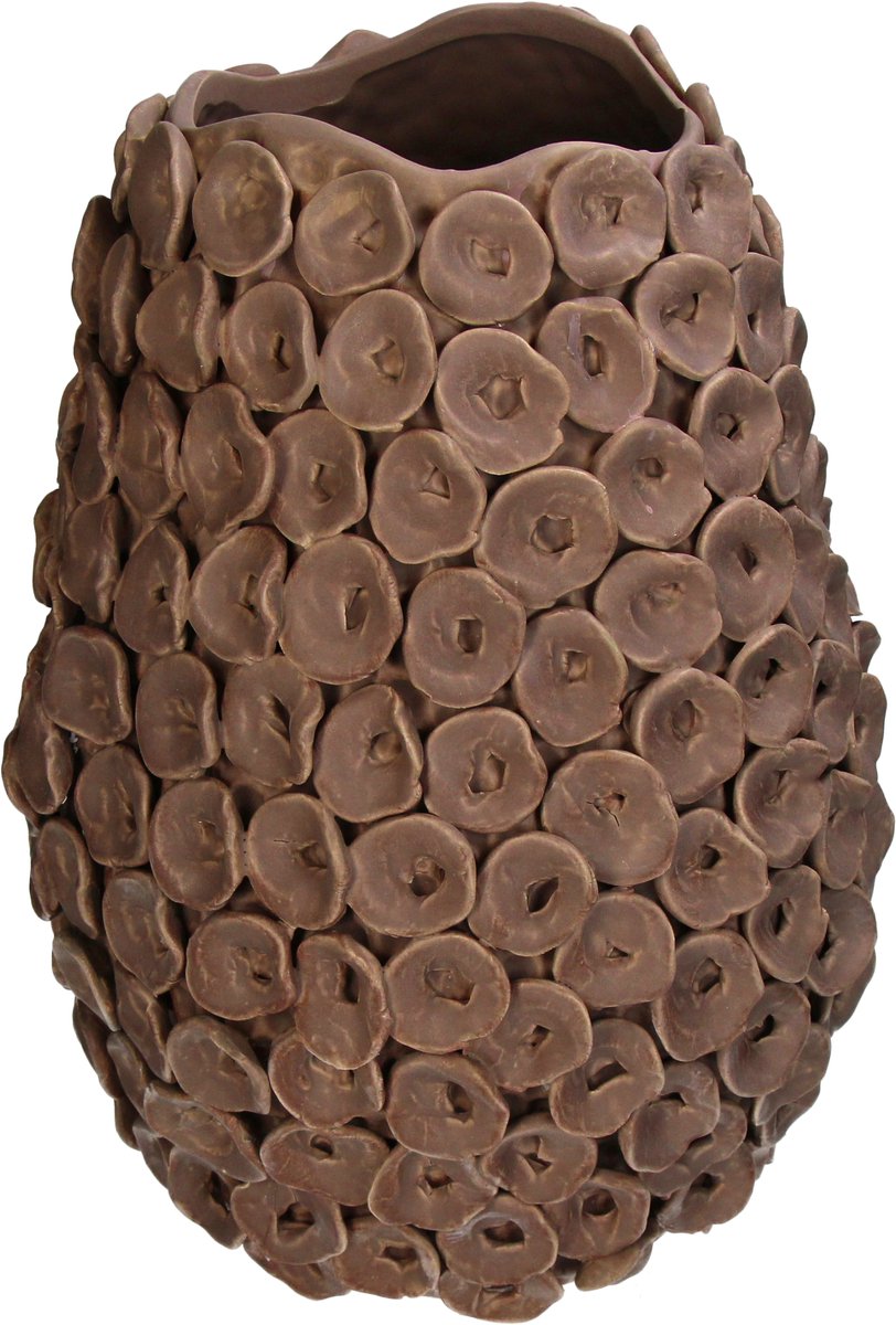 Vase collection Hd faïence mauve 26,5x26x35cm