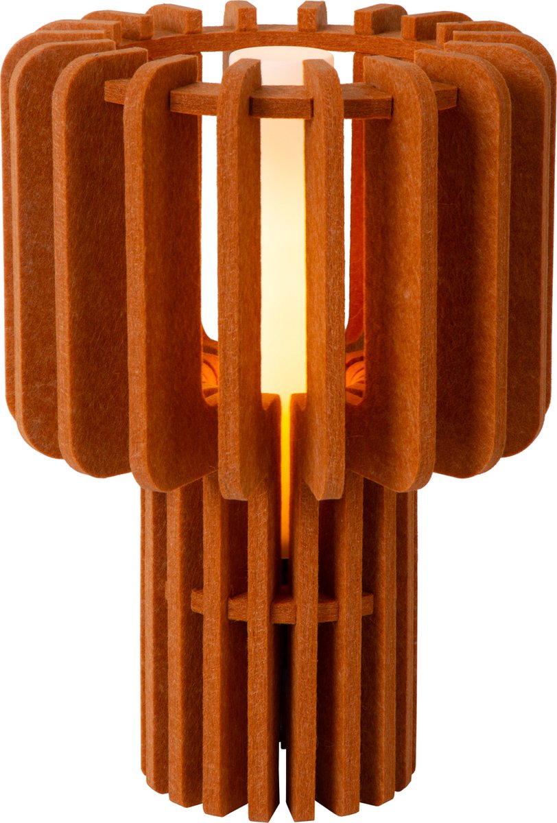 Lucide rollo - lampe de table - 1xe27 - terre cuite - japondi
