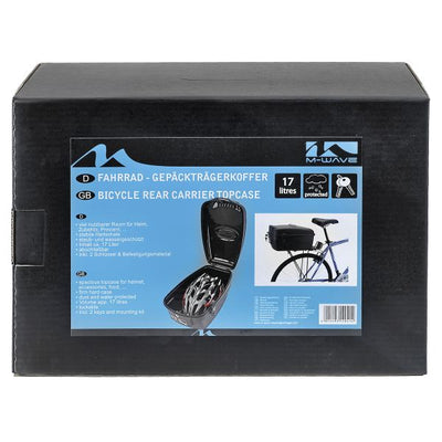 M-Wave Boîte à vélo Amsterdam noir 17 litres