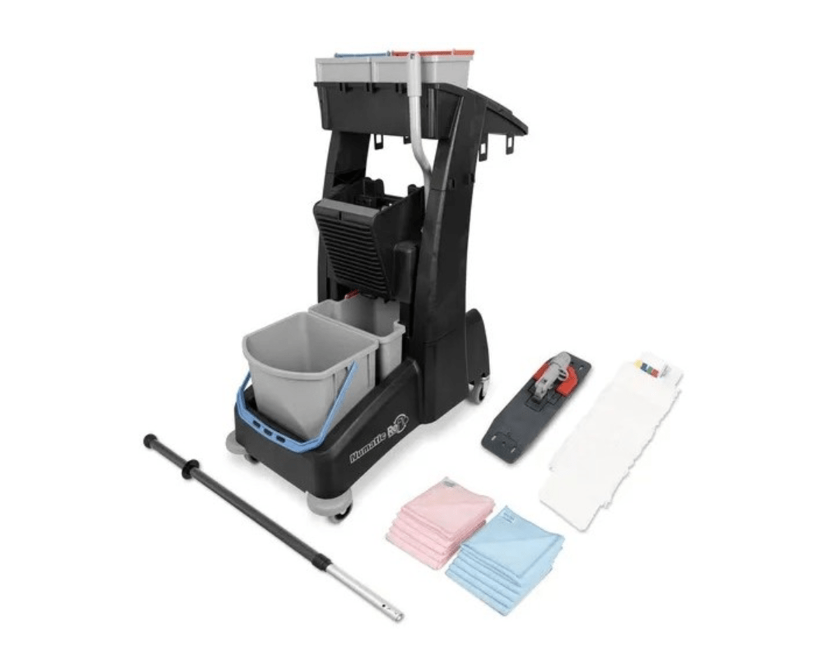 Chariot de travail Numatic mm4 complet incl. kit de vadrouille