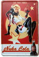 Signe métallique de retombées Devplus, signes en étain pour fille nuka cola